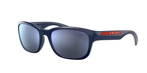 Prada Linea Rossa PS 05VS 57 Dark Grey External Ar & Blue 